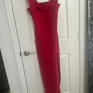 Nasty gal collection, red tank top maxi dress